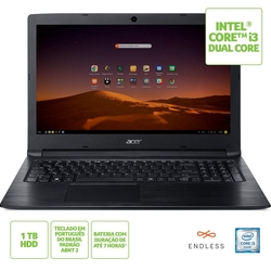Notebook Acer Aspire 3 Intel Core i3 6006U 4GB Ram HD 1TB LED 15,6" Endless OS (Linux) é boa?