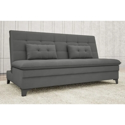Sofá-Cama Casal Aurora 1,87m Velosuede Grafite - NETSOFAS Menor preço em Sofá-Cama Casal Aurora 1,87m Velosuede Grafite - NETSOFAS