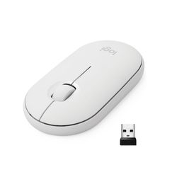 Mouse sem Fio e Bluetooth Logitech Pebble M350 Branco Menor preço em Mouse sem Fio e Bluetooth Logitech Pebble M350 Branco