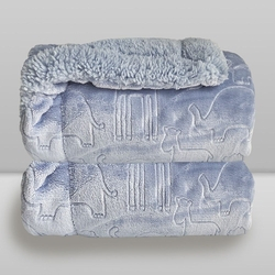 Cobertor Donna Laço Bebê Plush com Sherpa Ferrete Azul é boa?
