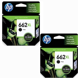 Cartucho De Tinta Hp 662xl Preto 2 pcs Menor preço em Cartucho De Tinta Hp 662xl Preto 2 pcs