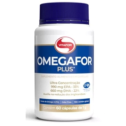 Ômega 3 Omegafor Plus Vitafor 60 Cápsulas De 1000mg Menor preço em Ômega 3 Omegafor Plus Vitafor 60 Cápsulas De 1000mg