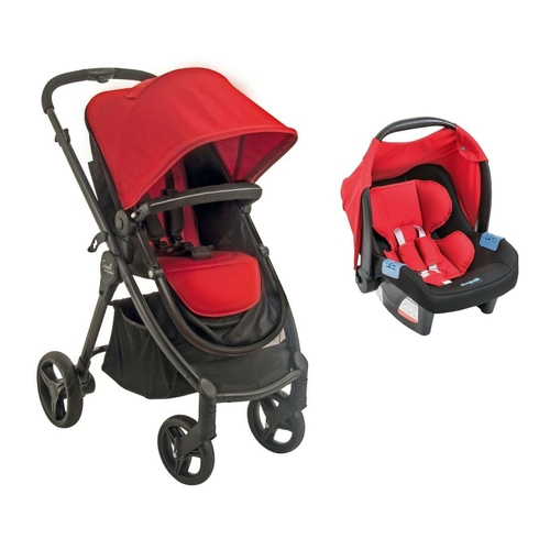 Conjunto Carrinho Soul Bebe Conforto Red Black Burigotto Menor preço em Conjunto Carrinho Soul Bebe Conforto Red Black Burigotto