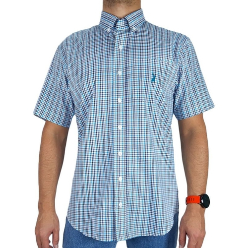 camisa xadrez cinza masculina