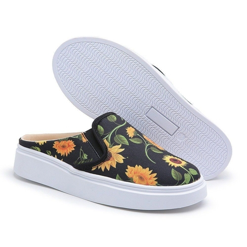 tenis slip on aberto atras