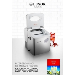 Maquina De Fazer Gelo 22 Kg inox - Luxor Menor preço em Maquina De Fazer Gelo 22 Kg inox - Luxor