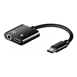 Adaptador Usb Tipo C Carregador Fone P2 3.5mm Saída Dupla Menor preço em Adaptador Usb Tipo C Carregador Fone P2 3.5mm Saída Dupla