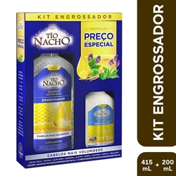 Kit Tío Nacho Engrossador Com Shampoo 415Ml/ Condicionador 200Ml Menor preço em Kit Tío Nacho Engrossador Com Shampoo 415Ml/ Condicionador 200Ml