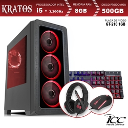 PC Gamer ICC KTL2581K Intel Core I5 3,20 Ghz 8GB 500GB GT210 1GB KIT Multimídia HDMI FULL HD Menor preço em PC Gamer ICC KTL2581K Intel Core I5 3,20 Ghz 8GB 500GB GT210 1GB KIT Multimídia HDMI FULL HD
