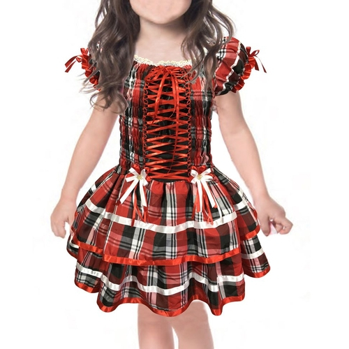 vestido xadrez para festa junina