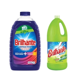 Sabão Líquido Brilhante 3L + Tira Manchas Brilhante 2L é boa?