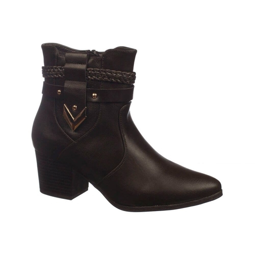 bota mooncity cano curto marrom