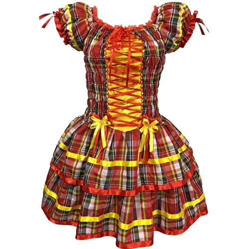 vestido para festa junina adulto