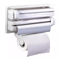 Porta Papel Rolo Triplo Dispenser Alumínio Filme Toalha é boa?