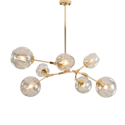 Lustre Pendente Estilo Nórdico 7 Lâmpadas Menor preço em Lustre Pendente Estilo Nórdico 7 Lâmpadas