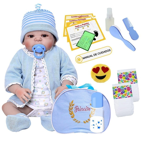 Boneco Reborn Menino Corpo de Silicone - Reborn Bebe