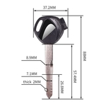 Marca New Motorcycle substituição Uncut chave para Honda de scooter Um ímã teclas de bloqueio da motocicleta anti-roubo DIO Z4 125 SCR100 WH110