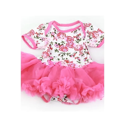 Roupa De Boneca Reborn 50 Cm - Com Tiara, Body E Sapatinho