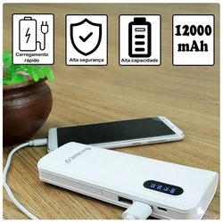 Novo Carregador bateria Portátil Power Bank Original AURINCO 12000mah Usb é boa?