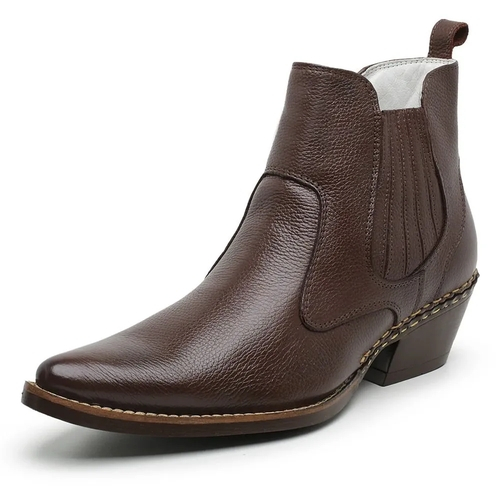 bota de cowboy bico fino