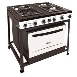Fogão Semi-Industrial Clarice Imperador 4 Bocas C/ Forno 107L Preto Menor preço em Fogão Semi-Industrial Clarice Imperador 4 Bocas C/ Forno 107L Preto