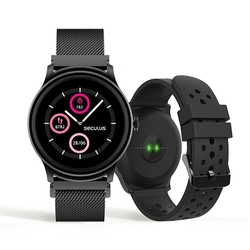 Relógio Unissex Seculus Smartwatch 79005LPSVPE2 49mm Aço Preto Menor preço em Relógio Unissex Seculus Smartwatch 79005LPSVPE2 49mm Aço Preto