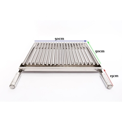 Grelha Argentina (Parrilha) 50x50 cm de Inox para Churrascos é boa?
