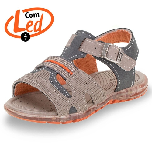 sandalia com luz infantil masculina