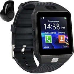 Relógio Celular Dz09 Smartwatch + Mini Fone Bluetooth Preto Menor preço em Relógio Celular Dz09 Smartwatch + Mini Fone Bluetooth Preto