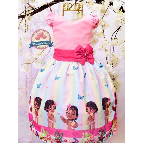 vestido moana baby 1 ano