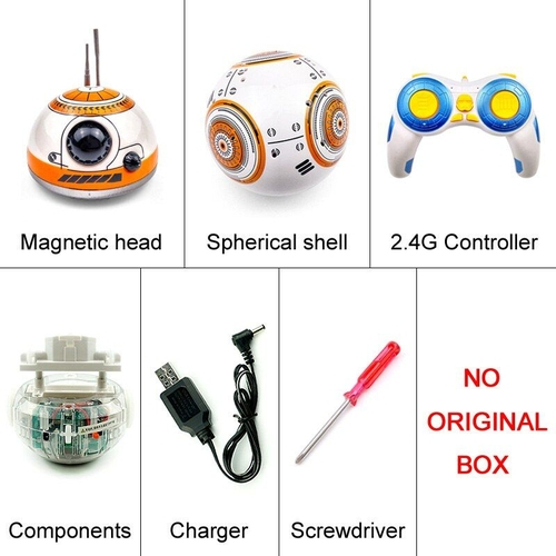 Controle Remoto 2.4G Controle Remoto Robô BB-8 Ball Som Star Wars Boneco de ação Presentes Brinquedos