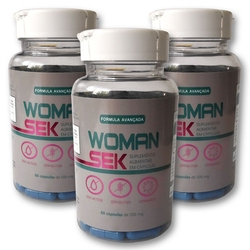 Kit 3 Potes Woman Sek Emagreça Rápido Suplemento Seca Barriga - 60 Capsulas Menor preço em Kit 3 Potes Woman Sek Emagreça Rápido Suplemento Seca Barriga - 60 Capsulas
