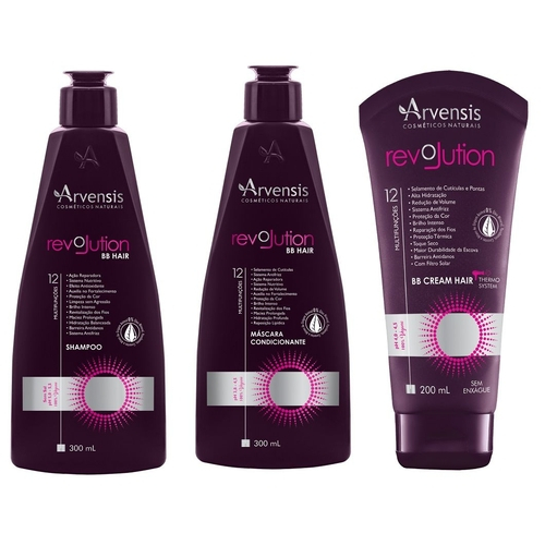 Qual o preço do(a)Kit Arvensis Revolution Bb Hair Vegano 3 Produtos Kit Arvensis Revolution Bb Hair Vegano 3 Produtos