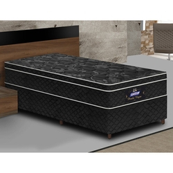 Conjunto Box Casal Gazin Mola Pérola Negra 88x188 Menor preço em Conjunto Box Casal Gazin Mola Pérola Negra 88x188