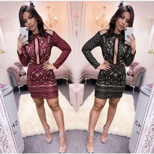 vestido marsala renda curto