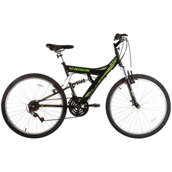 Bicicleta Track Bikes TB 100 Mountain Bike Aro 26 Preta e Verde Menor preço em Bicicleta Track Bikes TB 100 Mountain Bike Aro 26 Preta e Verde