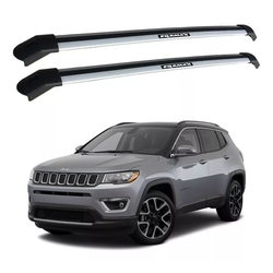 Rack De Teto Travessas Jeep Compass 2017 2018 2019 2020 Bagageiro Eqmax Prata Menor preço em Rack De Teto Travessas Jeep Compass 2017 2018 2019 2020 Bagageiro Eqmax Prata