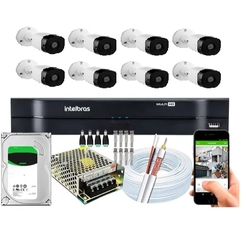 KIT 8 Câmeras de segurança HD Imagevox Dvr 8 Canais Intelbras MHDX 1108 Menor preço em KIT 8 Câmeras de segurança HD Imagevox Dvr 8 Canais Intelbras MHDX 1108