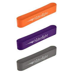 Kit 3 Mini Band Hidrolight FL35 Tpe Laranja Lilás E Cinza Menor preço em Kit 3 Mini Band Hidrolight FL35 Tpe Laranja Lilás E Cinza