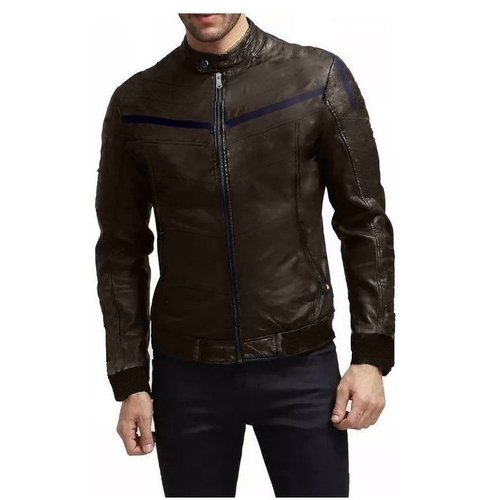 jaqueta de couro ellus masculina motoqueiro