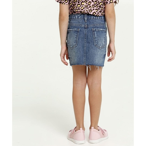 saia jeans infantil marisa