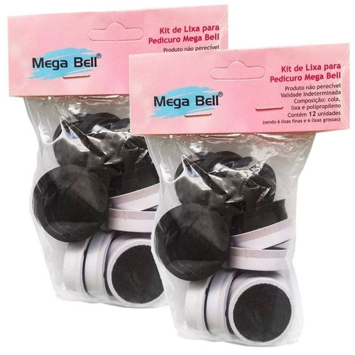 Qual o preço do(a)Kit Refil Para Pedicuro Mega Bell Com 12 Lixas 2 Pacotes Kit Refil Para Pedicuro Mega Bell Com 12 Lixas 2 Pacotes