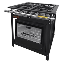 Fogão Industrial 4 Queimadores Boca 30x30 Com Forno Tampa de Vidro - Invicto Fogões Menor preço em Fogão Industrial 4 Queimadores Boca 30x30 Com Forno Tampa de Vidro - Invicto Fogões
