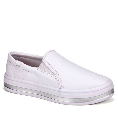 slip on azaleia branco