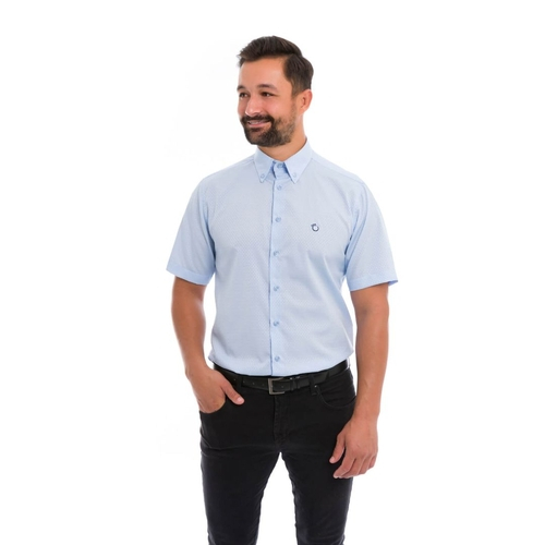 camisa social gola curta