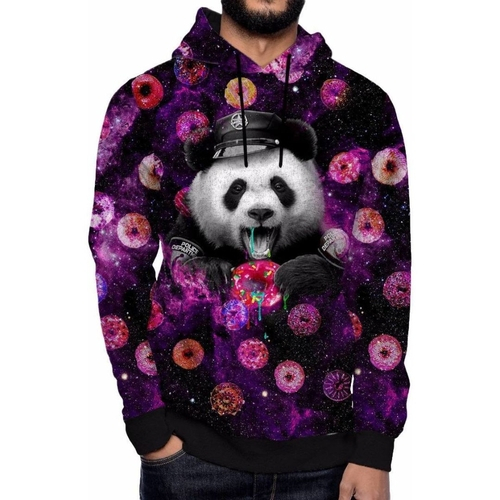 panda moletom com capuz mens