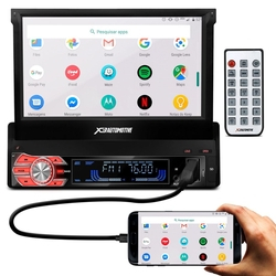 MP3 MP5 Player Automotivo Retrátil 7" 1 Din Espelhamento Android IOS Bluetooth USB AUX SWC Rádio FM Menor preço em MP3 MP5 Player Automotivo Retrátil 7" 1 Din Espelhamento Android IOS Bluetooth USB AUX SWC Rádio FM