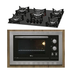 Kit Cooktop Fischer 5B Tripla Chama Fit Line 26300-57079 + Forno Elétrico Embutir Fischer Fit Line 44l Frontal Inox 127V é boa?