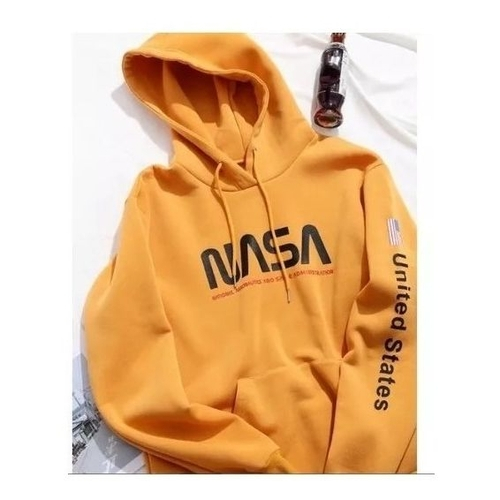 nasa yellow moletom com capuz