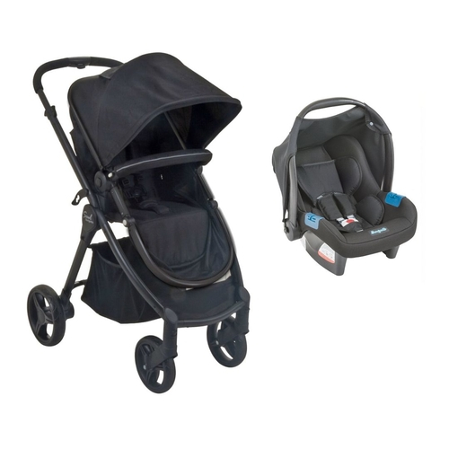 Conjunto Carrinho De Bebe Soul Bebe Conforto Black Burigotto Menor preço em Conjunto Carrinho De Bebe Soul Bebe Conforto Black Burigotto